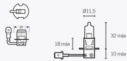 V PARTS H3 izzók 12V 55W V PARTS Elektromos alkatrészek Világítás és fényjelzés Izzók Fényszóróizzók H3/PK22s fényszóróizzók