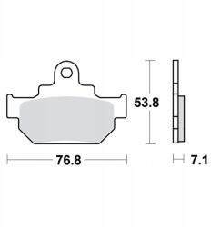 TRW Fékbetét Moto. (organic) Suzuki Ls 650 F Savage (86-01) Suzuki VL 12