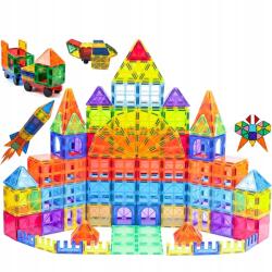  3D Mágneses Építőkockák Mágneses Tiles Építőkocka Szett XXL 100 db-os (8581682953768)