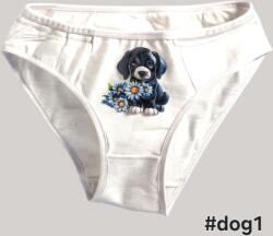 Talpigpamut Egyedi gyártású alsó, bugyi, kutya mintás, L-es