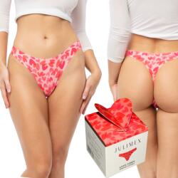 Julimex aranyos bugyi női bugyi Love Vibes Tanga Valentin nap M
