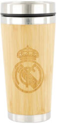  Real Madrid kulacs, utazóbögre, termosz bambusz 650 ml