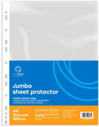 BLUERING Genotherm lefűzhető, A4, 100 micron jumbo víztiszta Bluering® 10 db/csomag, (BLACKFRIDAY_OK_GENA4100JUM)