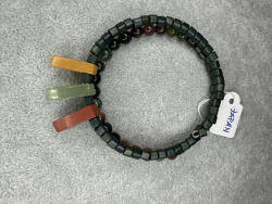  Japán gyöngy karkötő három ásvány betéttel (JJK163)