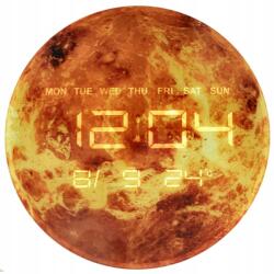  Mars bolygó falióra Led kijelzővel 32 cm narancssárga (KX3512_1)