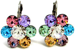 óriás Virág ÓRIÁS VIRÁG kapcsos fülbevaló - 20 mm (halvány szivárvány) (2025041002)