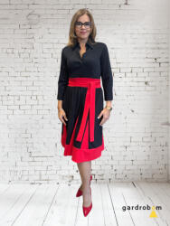 Bigy Tina ruha piros betéttel