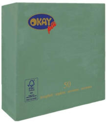 Okay Papírszalvéta 2 rétegű 40x40 cm-es 50 lap/csomag - eukaliptusz