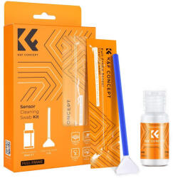 K&f Concept kamera full frame tisztító szett, 24 mm, 10 db-os + 20 ml tisztító folyadékkal