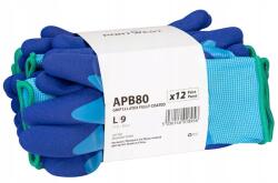 Portwest Latex bevonatú kesztyű Portwest APB80 B4R méret 9 L (12 pár) (APB80B4RL)