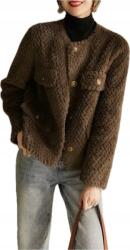  Blézer kabát Női Szőrme Barna S