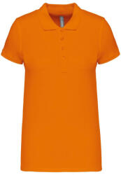 Kariban Női galléros piké póló, rövid ujjú, Kariban KA255, Orange-3XL (ka255or-3xl)