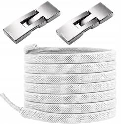  Gumi cipőfűző kötés nélkül Fehér cipőfűző 2db rugalmas (Sznurówki gumowe do butów bez wiązania)