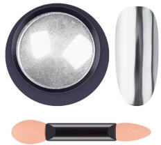Total Pro Beauty Pudra pentru unghii efect oglinda argintiu 10gr
