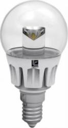 Lumen Bec Led Sferic 5 W Alb Cald E14 Transparent 230 V (06-7550-cald)