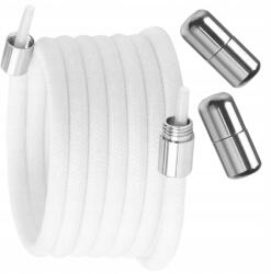  Kötés nélküli cipőfűző fehér Elasztikus cipő csattal 2db cipőfűző (5905884056011)