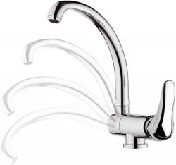 SAPHO Konyhai csaptelep Sapho Saly ezüst (8590913825446)