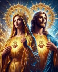 NORIMPEX - Puzzle Tablou Diamant: Maria și Iisus 30x40cm - 1 - 39 piese