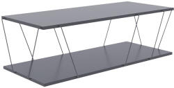 PAKOWORLD Masuta de cafea Tars, gri-negru, 120x48x30 cm (304-000002) Masa de cafea