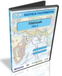  Digitális Térkép - Földrészek - Föld 2. - Föld tematikus térképek (15 térkép) (SLD908-E)