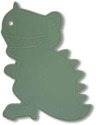 FACKELMANN Tocator Fackelmann Dino 23x23 cm Polipropilena Verde cu gri Cu sant pentru lichide (26644) Tocator