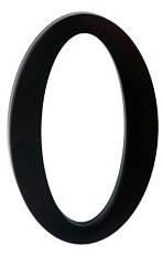 KĽUČKA Număr de casă 175mm č negru "0 (610)