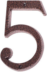  Număr " 5 " cupru antic 120mm (1108)