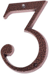  Număr " 3 " cupru antic 120mm (1106)