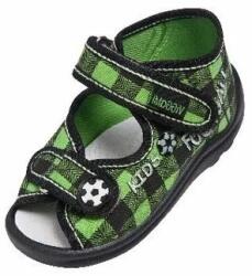 Viggami Sandalute verzi pentru baieti din bumbac cu inchidere velcro - Viggami (Culoare: Verde, Marime: 24) (19520)