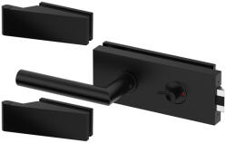  Mâner pentru ușii din sticlă SLIM PRO set negru de WC SZKWCZS (2561)