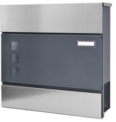 KĽUČKA D3677 cutie poștală antracit + inox (2113)