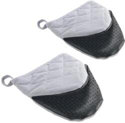 Metaltex Manusi de Cuptor Metaltex Set 2 Bucati Antialunecare Bumbac si Cauciuc Gri (23.95.32)