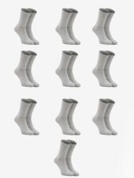  10 Páros Hosszú Zokni Szett Férfi Zokni Klasszikus Divatos Szürke 41-46