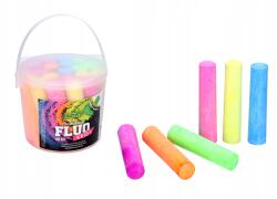  Fluoreszkáló járda kréta 20 db vödörben Élénk színek kreatív munkákhoz (W016880)