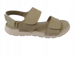 Loretta Vitale Bőrszandál tépőzárral Loretta Vitale K602 avokádó színű méret 38-as (K602)