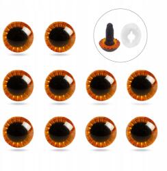 MIXFORM Játék- és babaszemek, Műanyag, Narancssárga, 11mm, 10db (13WB31652)