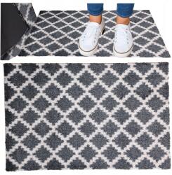 Allvo Lábtörlő Ajtó Elé Szőnyeg 50x70 cm Csúszásgátló (LIVING ZALA D6852SZARYCIEMNYKRATA)