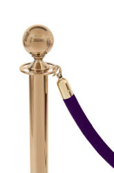  Franghie de velur cu cap auriu, violet, 160cm (3.10.6.1.7.)