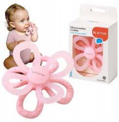 Babyono szilikon szenzoros rágóka fogzáshoz, hűtéshez, rózsaszín (1596/01)