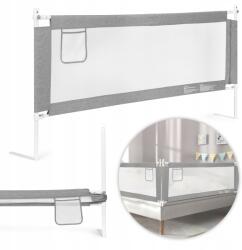 Ecotoys Ágyra szerelhető biztonsági rács Ecotoys 180 cm, állítható és lehajtható (SG-030B-GY)