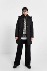 Desigual Fekete Steppelt Kapucnis Kabát (36) (594043)