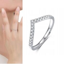  Ezüst gyűrű cirkónia Valentin napi ajándék