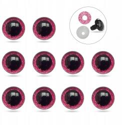 MIXFORM Játék- és babaszemek, Epoxi gyanta, Sötét rózsaszín, 10mm, 10db (13WB31939)