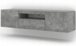 Bim Furniture Rtv szekrény Aura 150 álló akasztós beton (5903769709731)