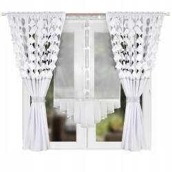  Függöny akarat panel 130x80 masnis függöny fehér 160x145 szett strasszok (L638)