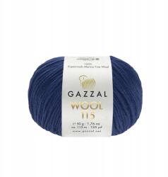 Gazzal Fonal 100% gyapjú GAZZAl Wool 115 3331 sötétkék (3331)