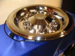  Teherautó dísztárcsa 22, 5" Crómozott rozsdamentes acél hátsó tengelyre (díszkupakos homorú) (A2A-524R) - szervizfelszereles