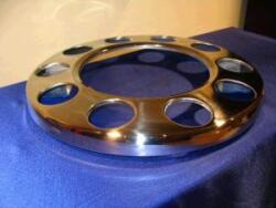  Teherautó dísztárcsa karika 22, 5" Crómozott rozsdamentes acél első tengelyre (lyukas közepű) (A2A-5252)