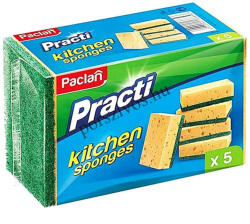  Paclan Practi Mosogatószivacs Dörzsivel 5db/csomag (5900942136858)