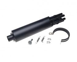 WMX Toba de esapament, model minigun, culoare negru (AW8385)